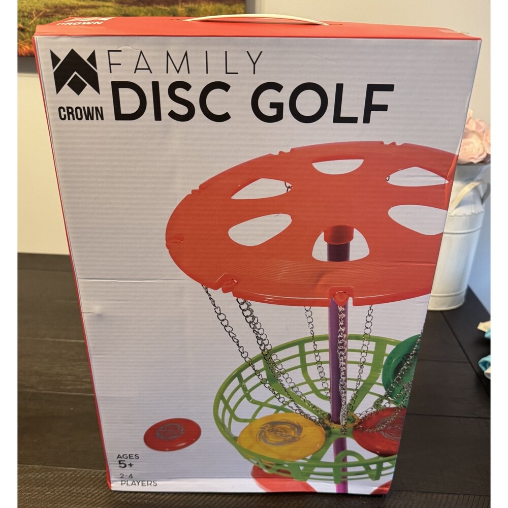 NIB Crown Family Disc Golf Outdoor Yard Game New